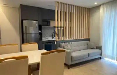 Apartamento mobiliado para venda com 2 dormitórios, sendo 1 suíte, sacada com churrasqueira, 2 vagas e com vista permanente no cond alvoradas arboville - jacareí.