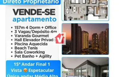 Apartamento com 4 quartos à venda na rua fortunato ferraz, 280, vila anastácio, são paulo, 157 m2 por r$ 2.250.000