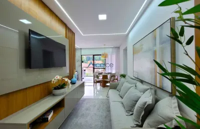 Apartamento 02 quartos com suíte, elevador e 01 ou 02 vagas de garagem.
