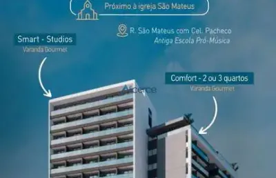 Apartamento studio com varanda gourmet no coração do são mateus!