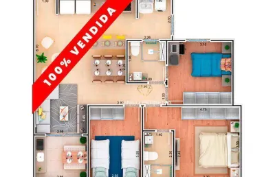 Apartamento com 3 dormitórios à venda, 87 m² por r$ 465.000 - condomnio ilhas do mediterrneo - itu/sp