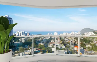 Apartamento mobiliado na praia brava com vista para o mar