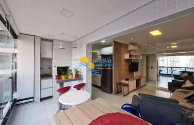 Apartamento com 2 dormitórios à venda, 65 m² por r$ 850.000,00 - pitangueiras - guarujá/sp