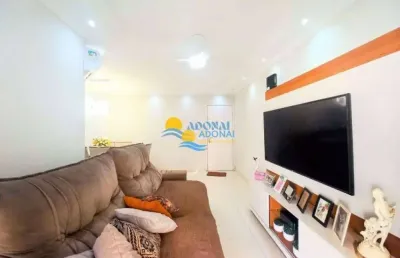 Apartamento com 3 dormitórios à venda, 70 m² por r$ 473.000,00 - jardim astúrias - guarujá/sp