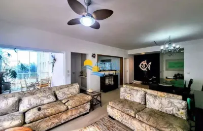 Apartamento com 3 dormitórios à venda, 134 m² por r$ 850.000,00 - pitangueiras - guarujá/sp