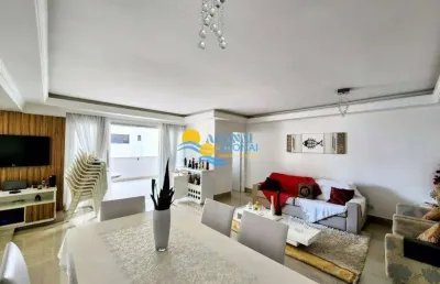 Apartamento com 3 dormitórios à venda, 140 m² por r$ 1.300.000,00 - pitangueiras - guarujá/sp