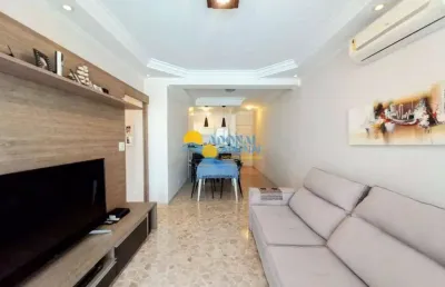 Apartamento com 3 dormitórios à venda, 90 m² por r$ 650.000,00 - pitangueiras - guarujá/sp