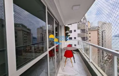 Apartamento com 3 dormitórios à venda, 110 m² por r$ 580.000,00 - pitangueiras - guarujá/sp