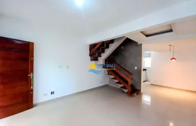 Casa com 3 dormitórios à venda, 110 m² por r$ 490.000,00 - jardim astúrias - guarujá/sp