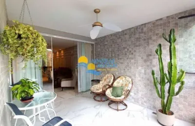 Apartamento com 3 dormitórios à venda, 104 m² por r$ 700.000,00 - pitangueiras - guarujá/sp