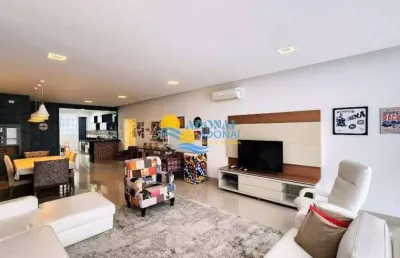 Apartamento com 4 dormitórios à venda, 220 m² por r$ 1.200.000,00 - pitangueiras - guarujá/sp