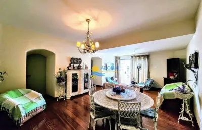 Apartamento com 3 dormitórios à venda, 240 m² por r$ 950.000,00 - pitangueiras - guarujá/sp