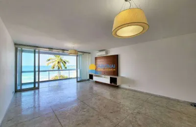 Apartamento com 3 dormitórios à venda, 190 m² por r$ 1.350.000,00 - pitangueiras - guarujá/sp