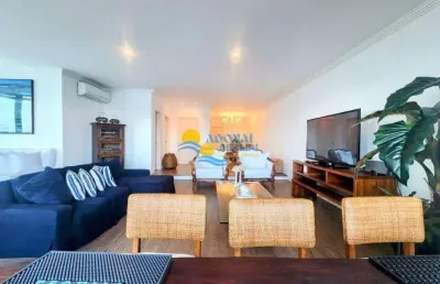 Apartamento com 4 dormitórios à venda, 232 m² por r$ 2.000.000,00 - pitangueiras - guarujá/sp