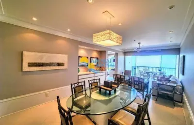 Apartamento com 4 dormitórios à venda, 210 m² por r$ 1.250.000,00 - pitangueiras - guarujá/sp