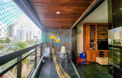 Apartamento com 3 dormitórios à venda, 120 m² por r$ 630.000,00 - jardim astúrias - guarujá/sp