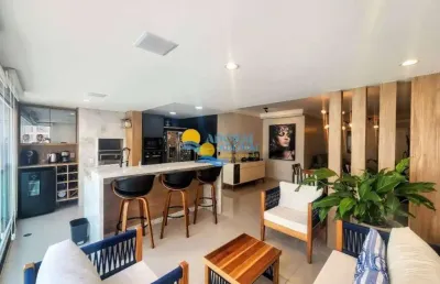 Apartamento com 3 dormitórios à venda, 110 m² por r$ 1.300.000,00 - pitangueiras - guarujá/sp