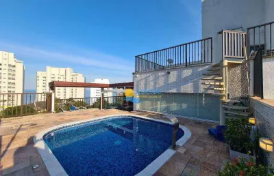 Cobertura à venda, 210 m² por r$ 1.700.000,00 - pitangueiras - guarujá/sp