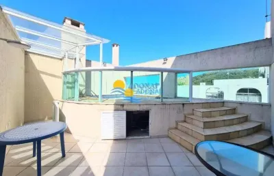 Cobertura com 2 dormitórios à venda, 74 m² por r$ 600.000,00 - pitangueiras - guarujá/sp