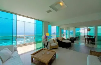 Cobertura com 6 dormitórios à venda, 370 m² por r$ 4.500.000,00 - pitangueiras - guarujá/sp
