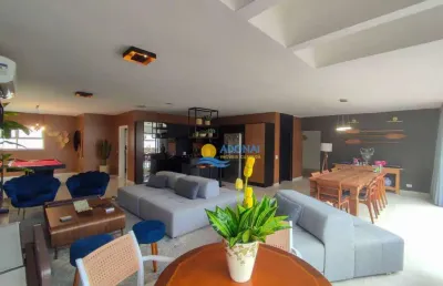 Cobertura com 4 dormitórios à venda, 440 m² por r$ 2.800.000,00 - pitangueiras - guarujá/sp
