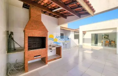Cobertura com 3 dormitórios à venda, 180 m² por r$ 750.000,00 - tombo - guarujá/sp