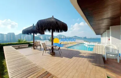 Cobertura com 3 dormitórios à venda, 300 m² por r$ 2.200.000,00 - jardim astúrias - guarujá/sp