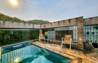 Cobertura com 3 dormitórios à venda, 184 m² por r$ 900.000,00 - pitangueiras - guarujá/sp