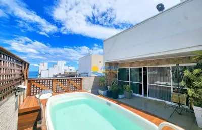 Cobertura com 3 dormitórios à venda, 320 m² por r$ 1.800.000,00 - pitangueiras - guarujá/sp