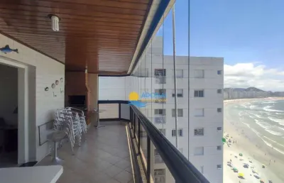 Apartamento com 4 dormitórios à venda, 140 m² por r$ 1.800.000,00 - jardim astúrias - guarujá/sp