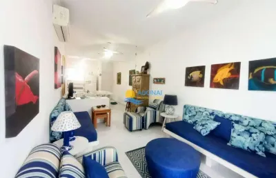 Apartamento com 2 dormitórios à venda, 95 m² por r$ 475.000,00 - pitangueiras - guarujá/sp