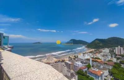 Cobertura à venda na praia do tombo, 3 dormitórios, vista mar, 2 vagas.