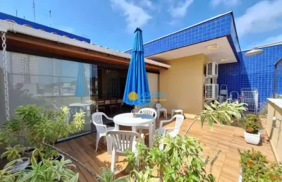 Cobertura com 2 dormitórios à venda, 137 m² por r$ 750.000,00 - jardim astúrias - guarujá/sp