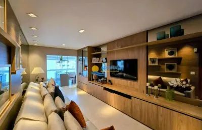 Apartamento com 3 dormitórios à venda, 150 m² por r$ 1.900.000,00 - pitangueiras - guarujá/sp