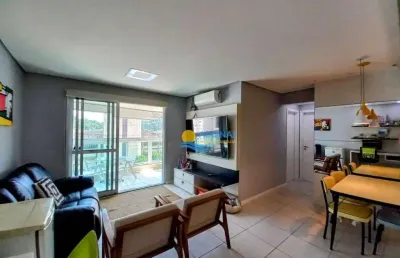 Apartamento com 2 dormitórios à venda, 80 m² por r$ 750.000,00 - pitangueiras - guarujá/sp