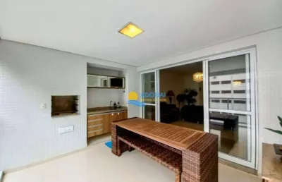 Apartamento com 3 dormitórios à venda, 115 m² por r$ 1.280.000,00 - pitangueiras - guarujá/sp