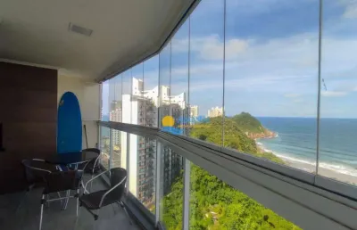 Apartamento à venda na praia do tombo, 3 dormitórios, 2 vagas.