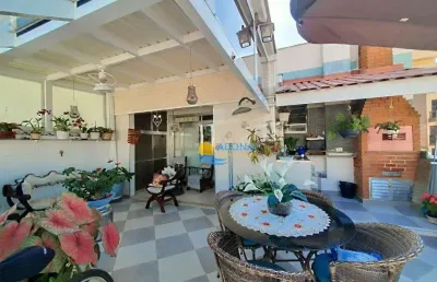 Cobertura com 2 dormitórios à venda, 140 m² por r$ 960.000,00 - pitangueiras - guarujá/sp