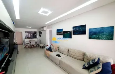 Apartamento com 3 dormitórios à venda, 120 m² por r$ 1.400.000,00 - jardim astúrias - guarujá/sp