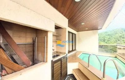 Apartamento com 4 dormitórios à venda, 120 m² por r$ 1.000.000,00 - pitangueiras - guarujá/sp