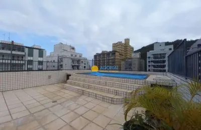 Cobertura com 4 dormitórios à venda, 239 m² por r$ 1.800.000,00 - pitangueiras - guarujá/sp