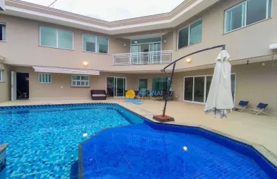 Casa com 6 dormitórios à venda, 488 m² por r$ 2.500.000,00 - balneário praia do pernambuco - guarujá/sp