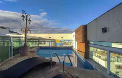 Cobertura com 3 dormitórios à venda, 268 m² por r$ 2.650.000,00 - pitangueiras - guarujá/sp