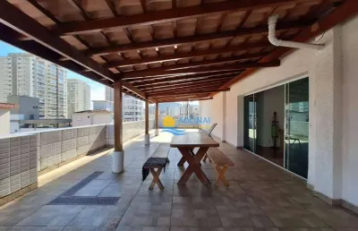Cobertura com 2 dormitórios à venda, 110 m² por r$ 800.000,00 - jardim astúrias - guarujá/sp