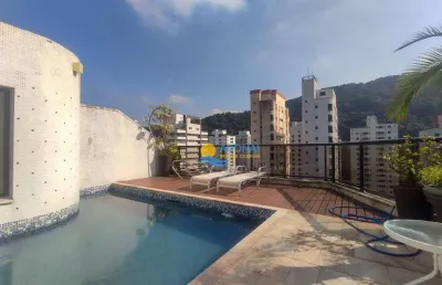 Cobertura à venda na praia das pitangueiras, 3 suítes, 2 vagas.