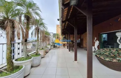 Cobertura com 3 dormitórios à venda, 195 m² por r$ 750.000,00 - tombo - guarujá/sp