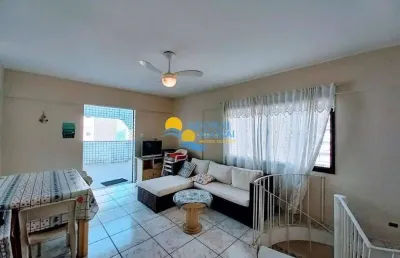 Cobertura com 3 dormitórios à venda, 100 m² por r$ 550.000,00 - jardim astúrias - guarujá/sp
