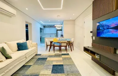 Apartamento com 3 dormitórios à venda, 100 m² por r$ 770.000,00 - pitangueiras - guarujá/sp
