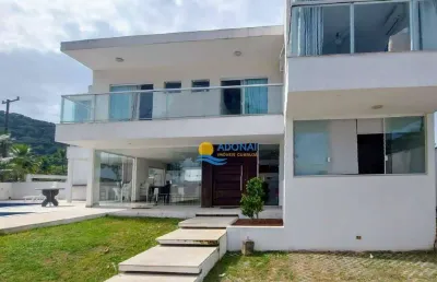 Casa com 4 dormitórios à venda, 420 m² por r$ 3.400.000,00 - jardim guaiuba - guarujá/sp