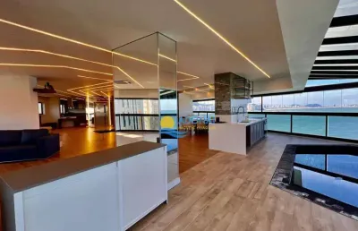Apartamento com 4 dormitórios à venda, 367 m² por r$ 7.200.000,00 - jardim astúrias - guarujá/sp